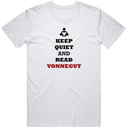 Keep Quiet And Read Vonnegut Retro Classic T Shirt