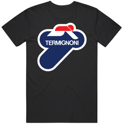 New Termignoni Motorcycles Exhaust System Ducati Tee Black Retro Classic T Shirt