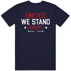 United We Stand 6 Feet Apart Retro Classic T Shirt