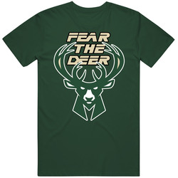 Milwaukee Bucks Fear The Deer Antetokounmpo 34 Nba Playoffs Eastern Conference Basketball Graphic Retro Classic T Shirt