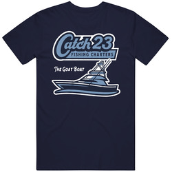 The Goat Boat Catch 23 Fishing Charters Basketball Retro Classic T Shirt