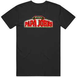 Papa Johns Pizza Distressed Retro Classic T Shirt Papa Johns Pizza Distressed Retro Classic T Shirt