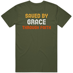 Saved By Grace Christian Retro Classic T Shirt