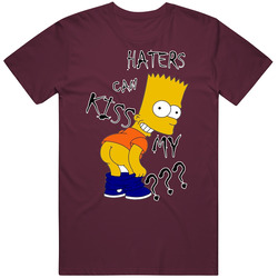 Bart Simpson Funny Kiss My Ass Funny Retro Classic T Shirt