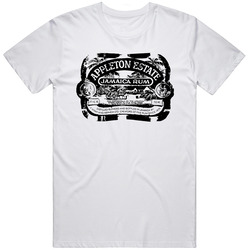 Appleton Estate Black And White Distressed Look Retro Classic T Shirt
