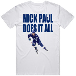 Nick Paul Does It All White Retro Classic T Shirt