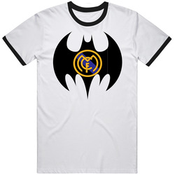 Real Madrid Football Club Batman Logo Super Hero Retro Classic T Shirt