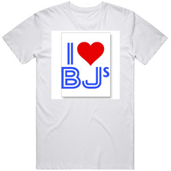 Funny I Heart Bj's Toronto Blue Jays  White Retro Classic T Shirt