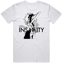 Kurosaki Ichigo Half Hollow Bleach Japanese Anime Manga Fighting On The Edge Of Insanity Retro Classic T Shirt