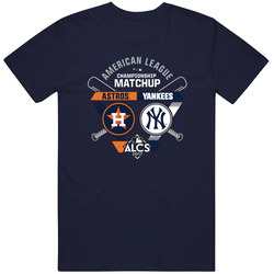 New York Vs Houston American League Championship Matchup Bases Loaded Alcs 2017 Retro Classic T Shirt