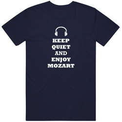 Keep Quiet And Enjoy Mozart Retro Classic T Shirt