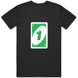 Uno Green One Retro Classic T Shirt