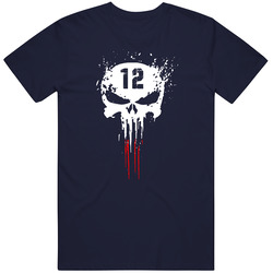 Tom Brady Tb12 Navy Blue Retro Classic T Shirt