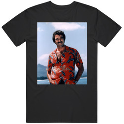 Tom Selleck Magnum Pi 2 Retro Classic T Shirt