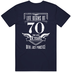 70 Life Begins Retro Classic T Shirt 70 Life Begins Retro Classic T Shirt