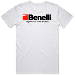 Benelli Logo Mens White Retro Classic T Shirt