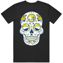 Golden State Sugar Skull Retro Classic T Shirt
