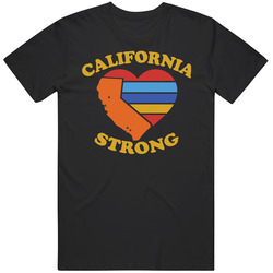 California Strong Tradegy Charity Retro Classic T Shirt