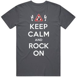 Keep Calm And Rock On Retro Classic T Shirt