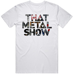 That Metal Show Eddie Trunk Talk Show Metal Plate Mens White Retro Classic T Shirt