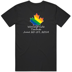 World Pride Toronto 2014 Black Retro Classic T Shirt World Pride Toronto 2014 Black Retro Classic T Shirt