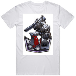 Retro Megatron Transformers Decepticons  White Retro Classic T Shirt