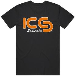 Ics Sakuraba Logo Mens Black Retro Classic T Shirt