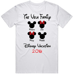 The Vela Family Custom Disney Vacation T-shirts Retro Classic T Shirt