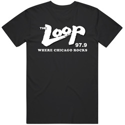 The Loop 97.9 Wlup Where Chicago Rocks Classic Retro T Shirt