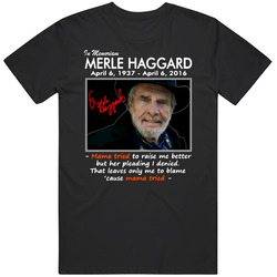 In Memoriam Merle Black Classic Retro T Shirt