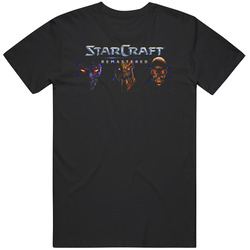 Starcraft Remastered Terran, Protoss, Zerg Classic Retro T Shirt Starcraft Remastered Terran, Protoss, Zerg Classic Retro T Shirt