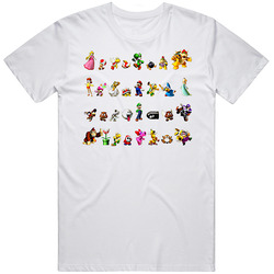 Super Mario Bros Gang Video Game Classic Retro T Shirt
