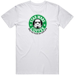 Star Wars Coffee - May The Froth Be With You Classic Retro T Shirt