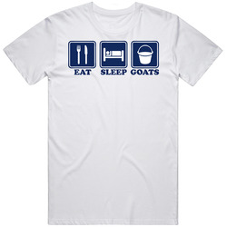 Eat Sleep Feed Goats Funny Classic Retro T Shirt