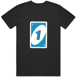 Uno Blue One Classic Retro T Shirt