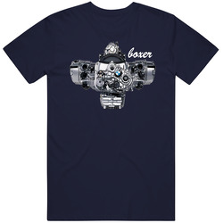 Boxer Navy Classic Retro T Shirt