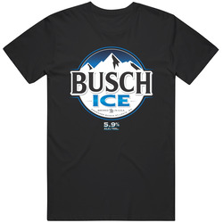 Busch Ice Beer Logo Classic Retro T Shirt