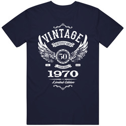 1970 Vintage Wing White Classic Retro T Shirt