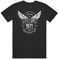 1971 Made In Wing Classic Retro T Shirt 1971 Made In Wing Classic Retro T Shirt