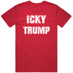 Icky Trump White Stripe Front Concept Distressed Classic Retro T Shirt Icky Trump White Stripe Front Concept Distressed Classic Retro T Shirt