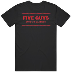 Five Guys Burgers And Fries Classic Retro T Shirt Five Guys Burgers And Fries Classic Retro T Shirt