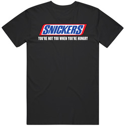 Snickers Bar Your Not You When You're Hungry Candy Bar Fan Gift Classic Retro T Shirt Snickers Bar Your Not You When You're Hungry Candy Bar Fan Gift Classic Retro T Shirt