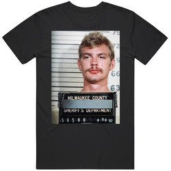 Jeffrey Dahmer Serial Killer  Shot Prison Classic Retro T Shirt