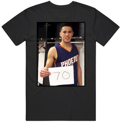 Devin Booker 70 Points Game Sign Classic Retro T Shirt