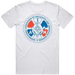 International Association Of Machinists And Aerospace Workers Logo Fan Classic Retro T Shirt