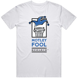 Motley Fool Research Logo Blue Classic Retro T Shirt Motley Fool Research Logo Blue Classic Retro T Shirt