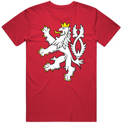 Czech Republic Rampant Lion Classic Retro T Shirt