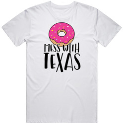 Donut Mess With Texas Classic Retro T Shirt Donut Mess With Texas Classic Retro T Shirt