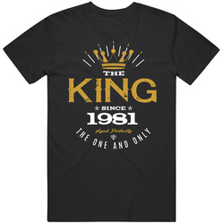 1981 King Gold Classic Retro T Shirt 1981 King Gold Classic Retro T Shirt