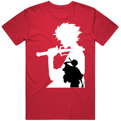 Mugen Shadow Black - White Samurai Champloo Anime Manga Classic Retro T Shirt